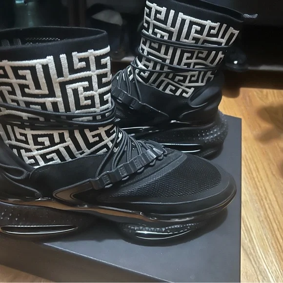 BALMAIN sneakers men size USA12 UK11 - Picture 3 of 7